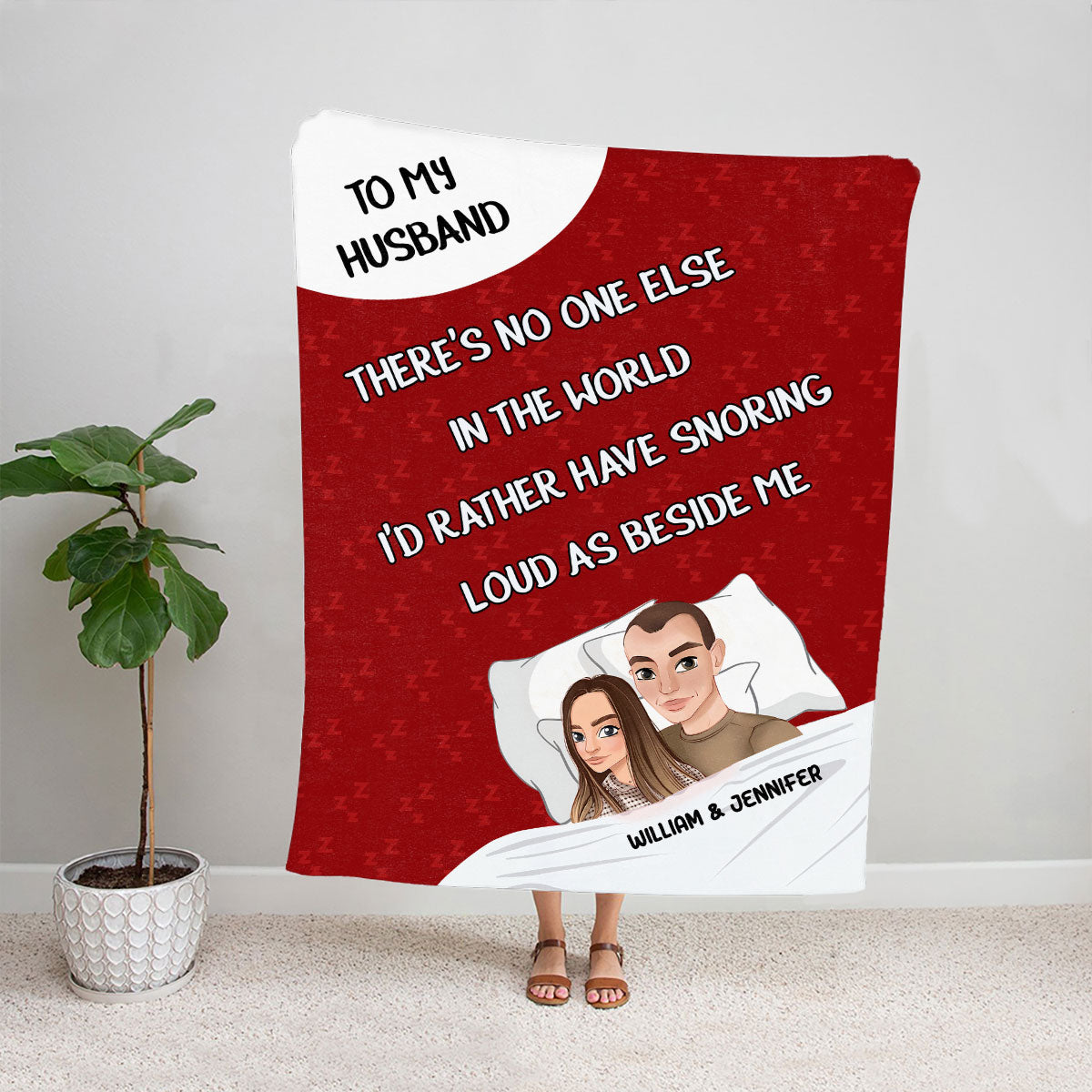 Petthouse | Customized Blanket To My Husband, You Are The Apple Of My Eye Cozy Blanket From Wife, Inspirational Gifts