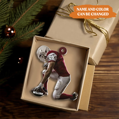 Petthouse | Customized American Football Ornament, Football Xmas Ornaments, Football Christmas Decor