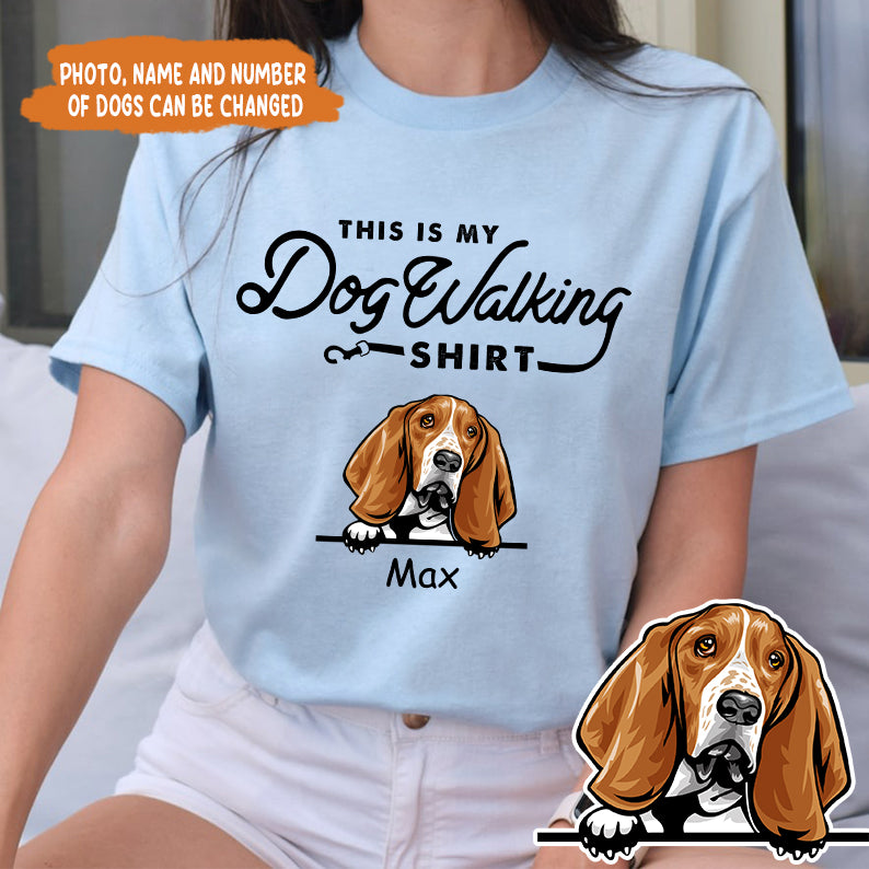 Petthouse | Custom Dog This Is My Dog Walking Shirt, Father's Day Gift, Dog Dad Unisex Shirt