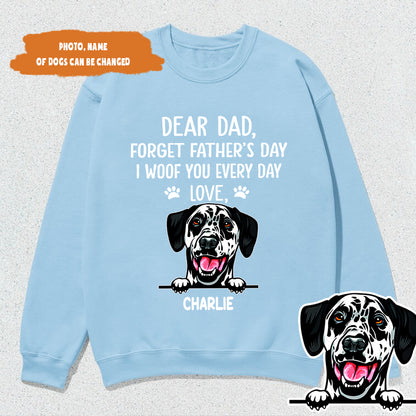 Petthouse | Customized Dear Dad Forget Father's Day Shirt, Dog Dad Father's Day Gift, Gift For Dog Lover