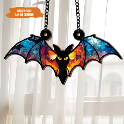 Petthouse | Bat Suncatcher Ornament Window Hanging, Halloween Window Suncatcher Ornament, Halloween Gift