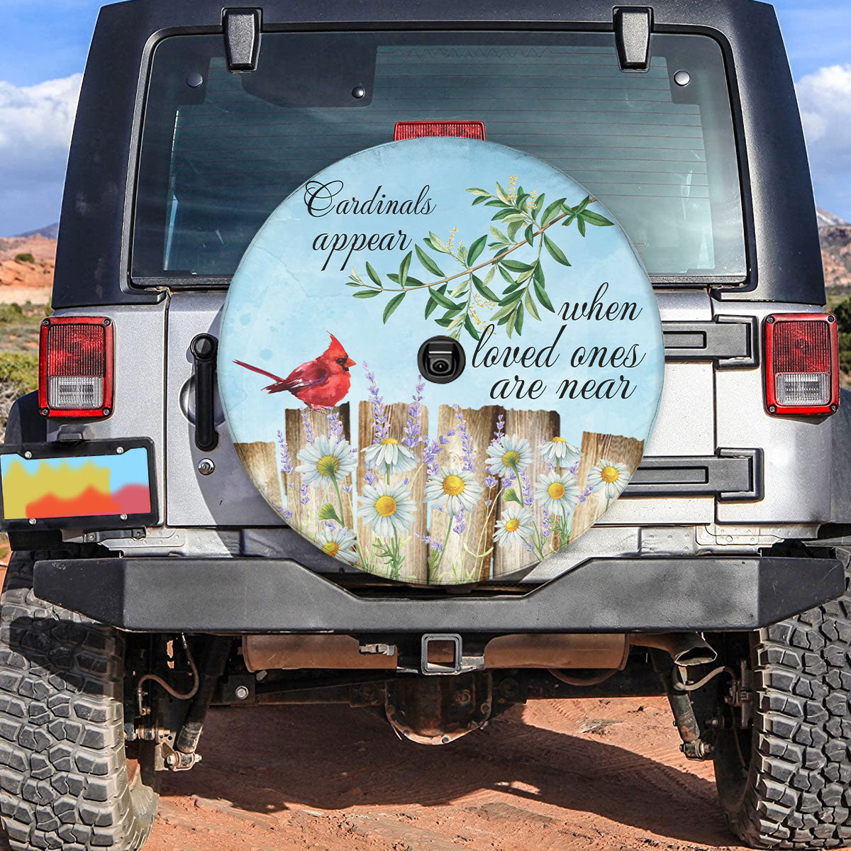 Petthouse | Cardinal Memorial Spare Tire Cover Cardinals Appear When Loved Ones Are Near Family Member