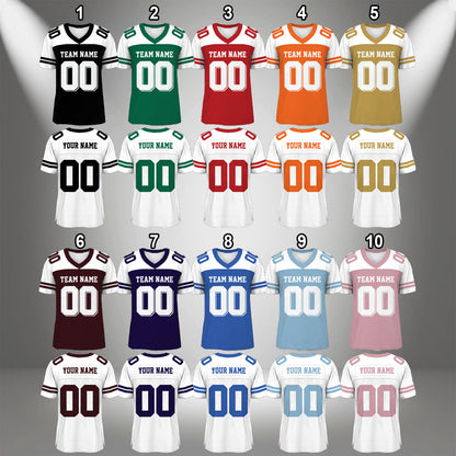 Petthouse | Personalized Football Jersey, Custom Team Name And Number, Game Day Sports Jersey, Football Team Jersey Shirt