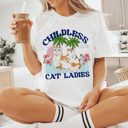 Petthouse | Childless Cat Ladies Shirt, Childless Cat Lady, Cat Ladies Coconut Tree, Comma La America