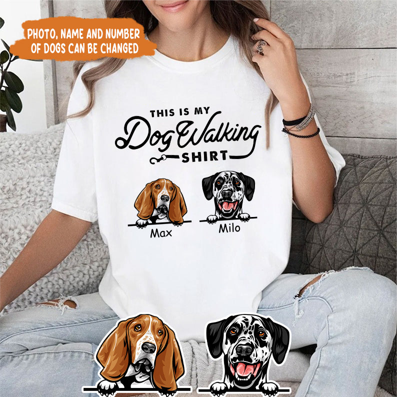 Petthouse | Custom Dog This Is My Dog Walking Shirt, Father's Day Gift, Dog Dad Unisex Shirt