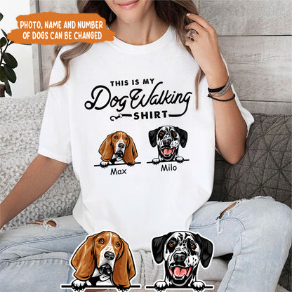 Petthouse | Custom Dog This Is My Dog Walking Shirt, Father's Day Gift, Dog Dad Unisex Shirt