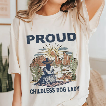 Petthouse | Childless Dog Lady Shirt, Proud Childless Dog Lady Shirt, Dog Lady Shirt, Dog Mom Tee