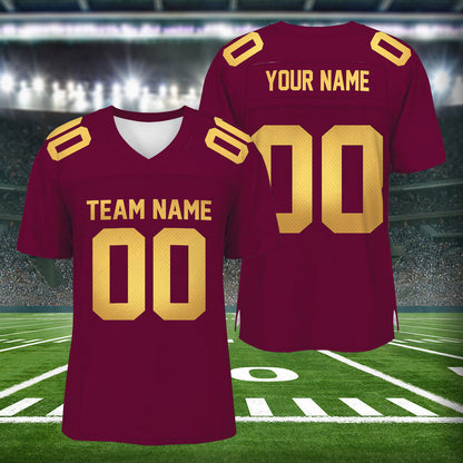 Petthouse | Personalized Football Shirt, Custom Team Name Number Shirt, Matching Football Team Jersey, Football Team Gift