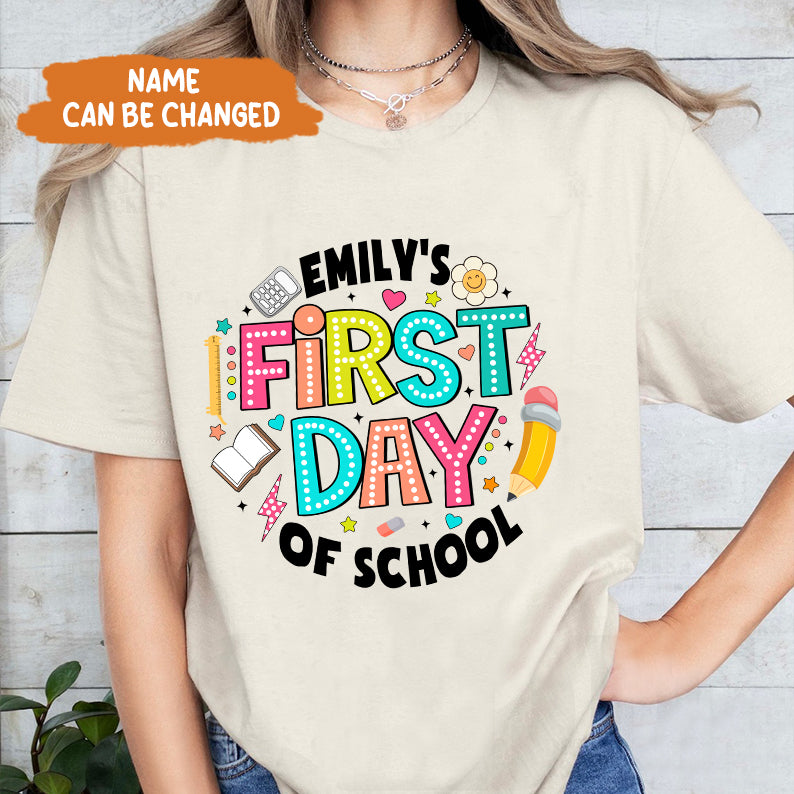 Petthouse | Custom Happy First Day Of School Shirt, Teacher Gift, Back To School Shirt