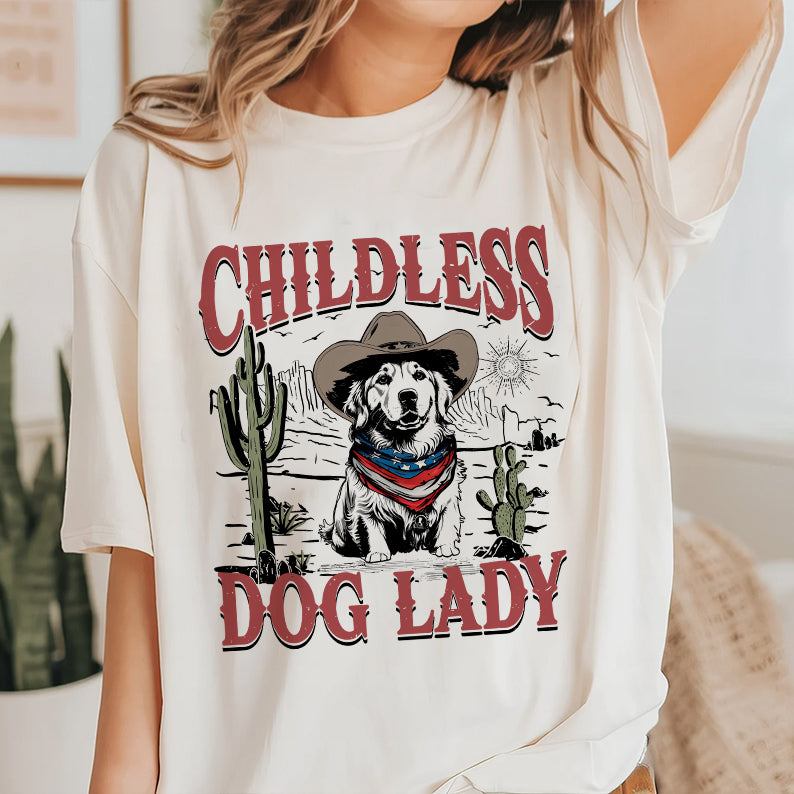 Petthouse | Childless Dog Lady Shirt, 2024 Childless Dog Women Shirt, Womens Power, Gift For Dog Loves