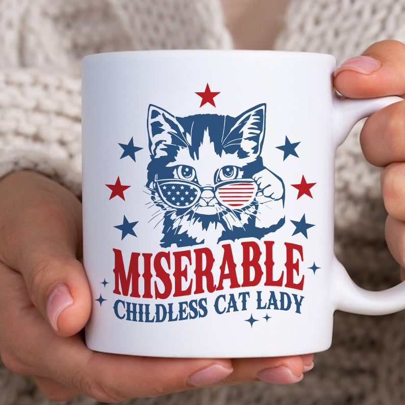 Petthouse | Childless Cat Lady Shirt, Miserable Childless Cat Lady Shirt, Feminist Shirt, Women Rights