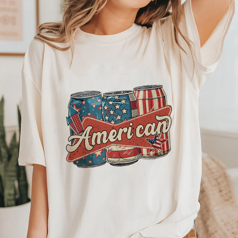 Petthouse | Ameri Can 4th Of July Shirt, Patriotic America Shirt, Us Flag American 4th Of July Tshirt