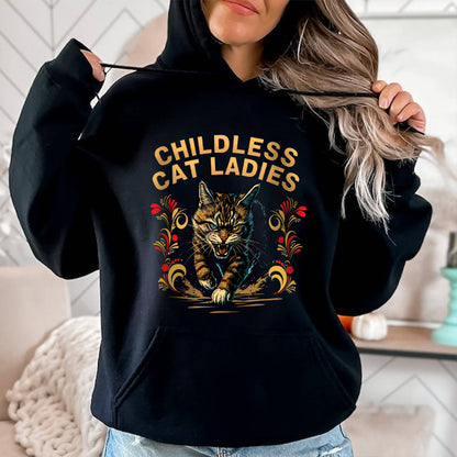 Petthouse | Childless Cat Ladies Against Fascism Shirt, Childless Cat Ladies Shirt, Miserable Childless