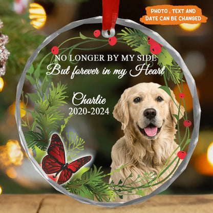 Petthouse | Customized Dog Photo Memorial Ornament, Memorial Dog Ornament, In Loving Memory