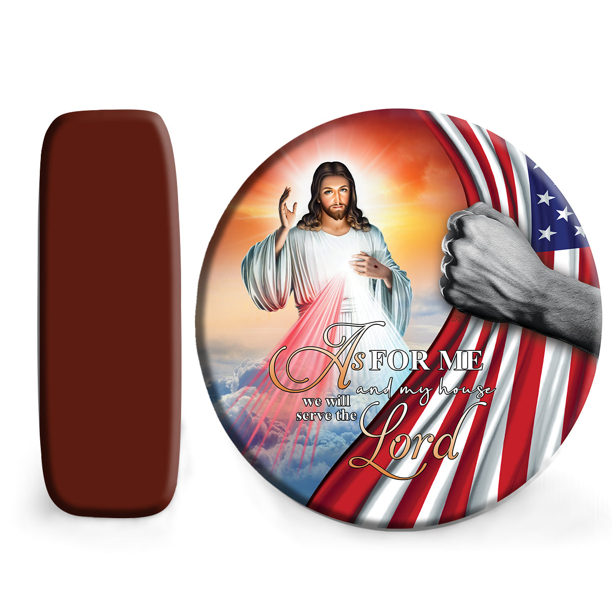 Petthouse | Jesus Christ Heaven We Will Serve The Lord Spare Tire Cover Christian Gift Wheel Cover