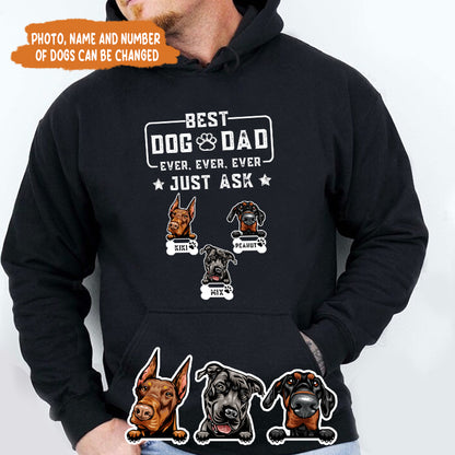 Petthouse | Customized Dog Dad Shirt, Best Dog Dad Ever Shirt, Fathers Day Shirt, Gift For Dog Dad