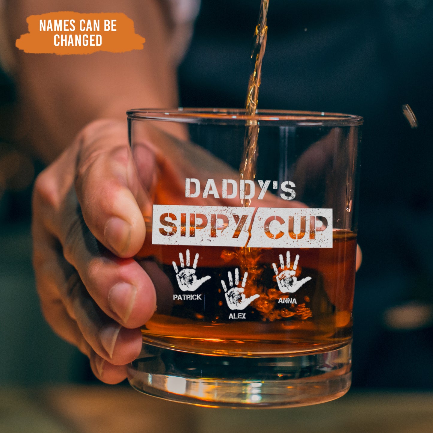 Petthouse | Custom Daddy's Sippy Cup Whiskey Glass, My Daddy's Sippy Cup, Gift For Dad, Husband