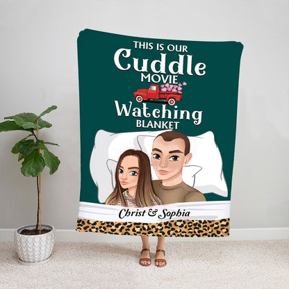 Petthouse | Personalized Cuddling To My Wife Gifts From Husband, This Is Cuddle Movie Watching Blanket