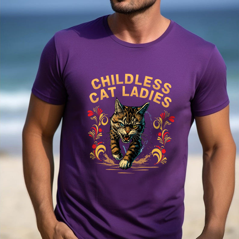 Petthouse | Childless Cat Ladies Against Fascism Shirt, Childless Cat Ladies Shirt, Miserable Childless