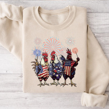 Petthouse | Chicken Patriotic Shirt, Chicken 4th Of July Independence Day Shirt, Patriotic Chicken Shirt