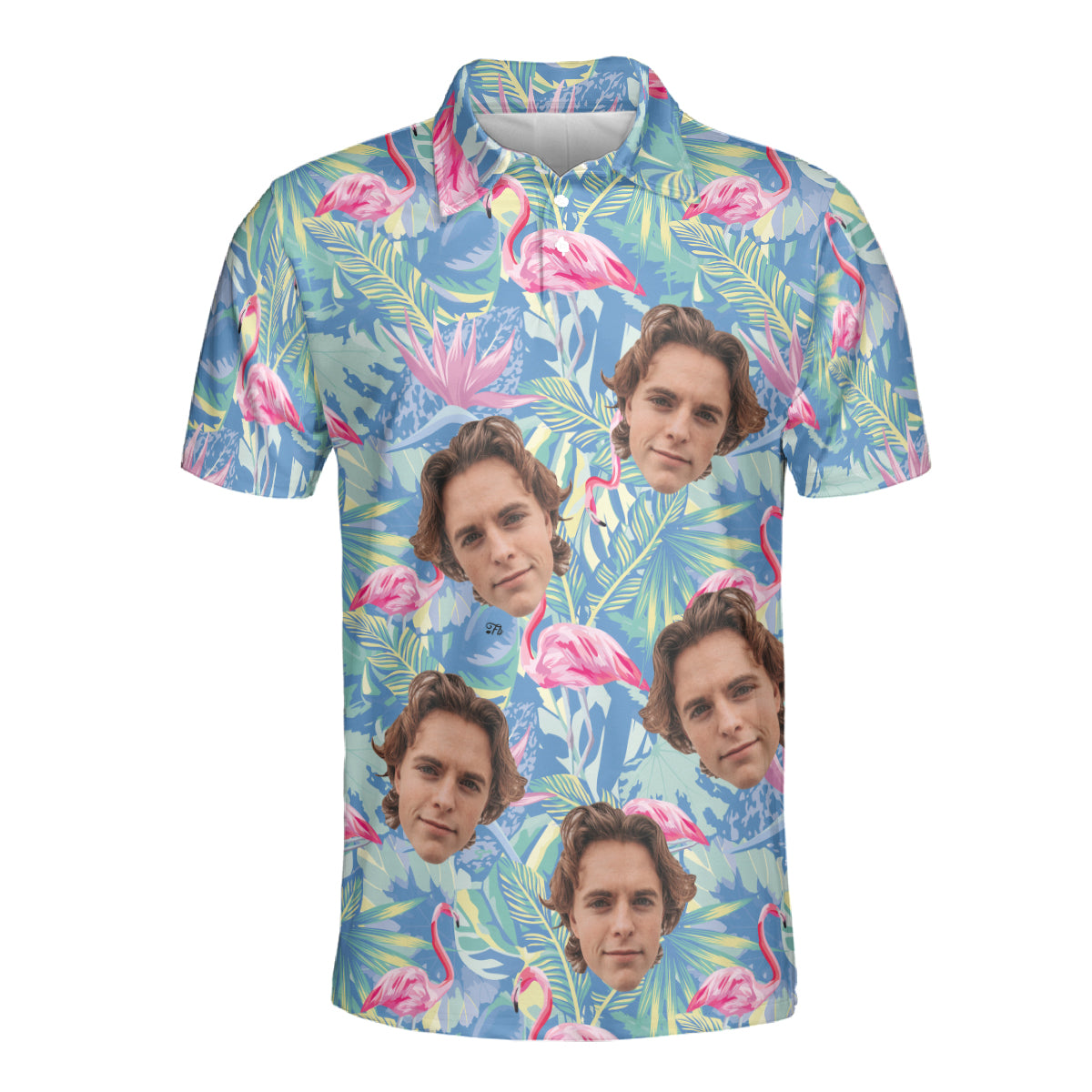 Petthouse | Customized Picture Flamingo Hawaiian Shirt For Men Tropical Trends Men Shirts Flamingo Summer Dad Gift