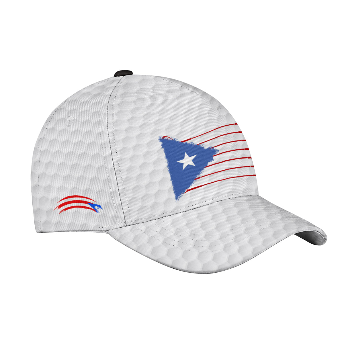 Petthouse | Golf Sport Puerto Rico Flag Classic Cap Golf Player Golfer Hat Wear Love Golf Baseball Cap Patriot Gift