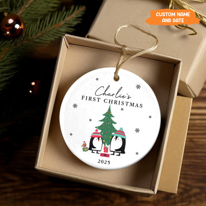 Petthouse | Personalized Baby's First Christmas Ornament 2024, First Christmas Ornament, Christmas Tree