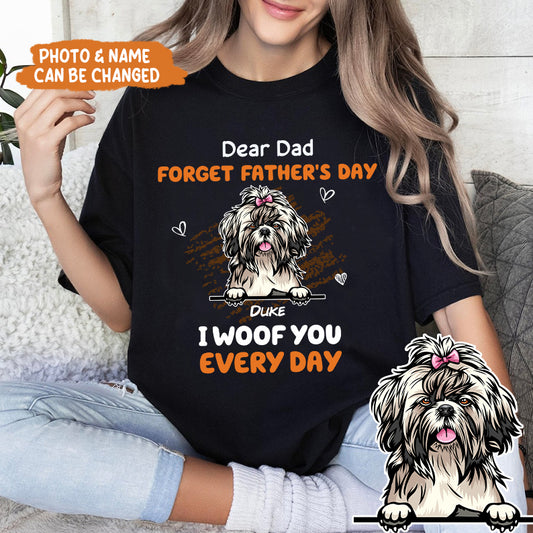 Petthouse | Personalized Dog Dear Dad Forget Father's Day Shirt, Dog Dad Novelty Shirt, Dog Owner Gifts