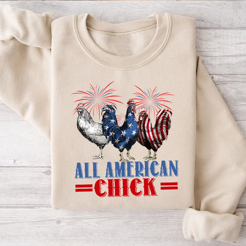 Petthouse | Patriotic Usa Chicken Shirt, Retro Chicken American 4th Of July Tshirt, Independence Day