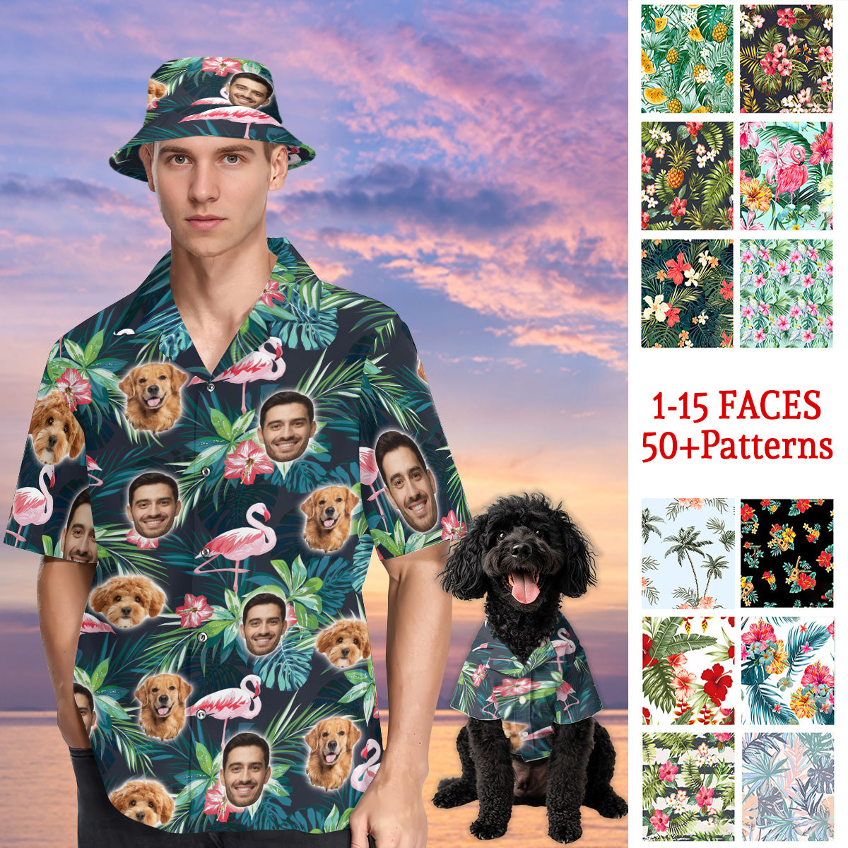 Petthouse | Custom Hawaiian Tropical Shirt For Family, Hawaiian Tropical Floral Shirts