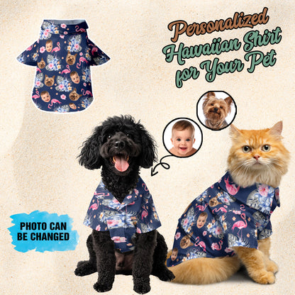 Petthouse | Custom Face Hawaiian Shirt, With Any Images, Button Downs For Family, Beach Fattern