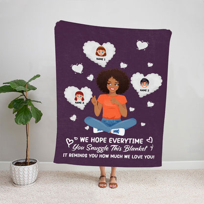 Petthouse | Personalized Happy Mothers Day Throw Blanket From Son & Daughter, How Much I Love You Blanket