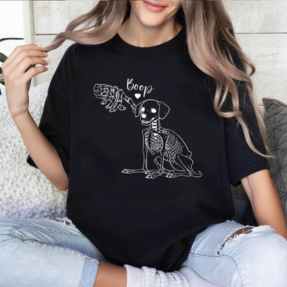 Petthouse | Dog Skeleton Halloween Shirt, Funny Dog Shirt, Dog Lover Gifts, Dog Mom Shirt, Spooky Dog