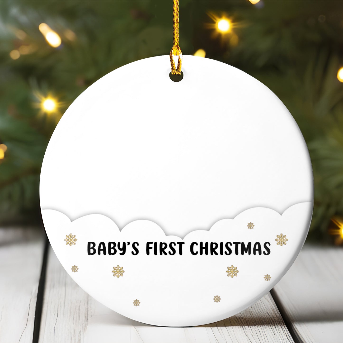 Petthouse | Personalized Baby's First Christmas Ornament 2024, Xmas Ornament, New Baby Gift, Baby Keepsake