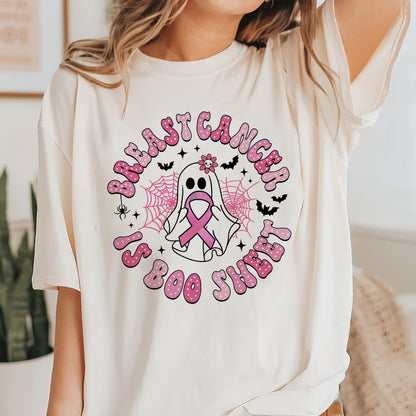 Petthouse | Breast Cancer Is Boo Sheet Halloween Shirt , Retro Breast Cancer, Breast Cancer Awareness