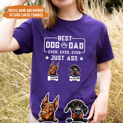 Petthouse | Customized Dog Dad Shirt, Best Dog Dad Ever Shirt, Fathers Day Shirt, Gift For Dog Dad