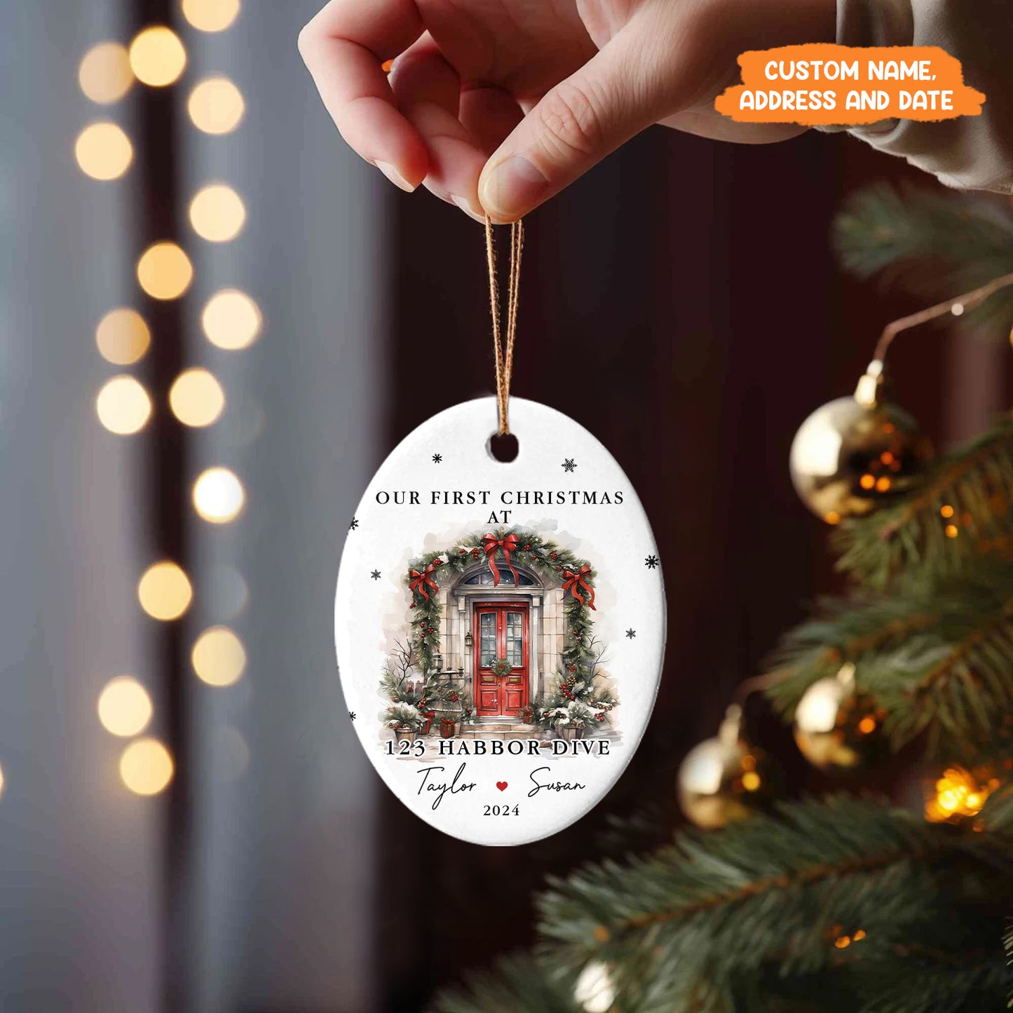 Petthouse | Personalized New Home Ornament, Christmas Ornament 2025, Our First Christmas In New Home