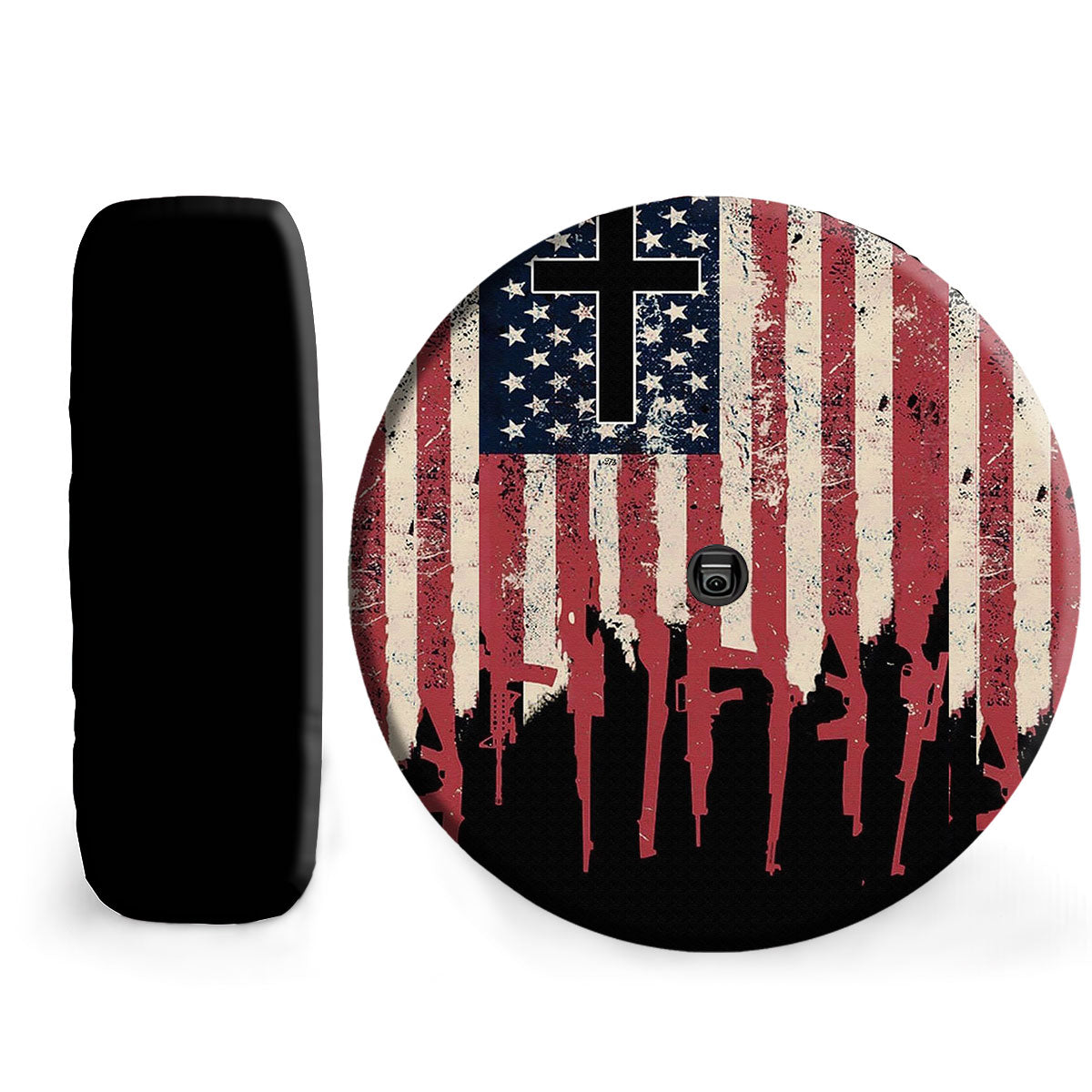 Petthouse | Veteran Usa Car Tire Cover Christian Car Accessories Faith Gift Veteran Memorial Day Spare Tire Cover