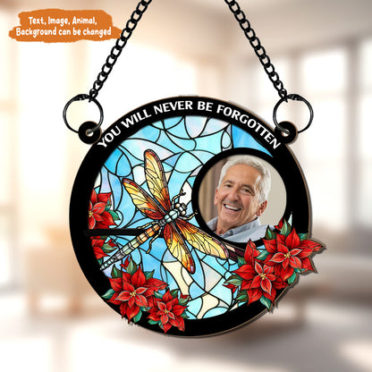 Petthouse | Custom Photo I'm Always With You Memorial Suncatcher, Loss Of Family Ornament, Sympathy Gift