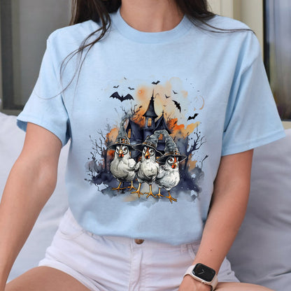 Petthouse | Halloween Chicken Witches Shirt, Vintage Chicken Witches Shirt, Girly Halloween, Chicken Witches