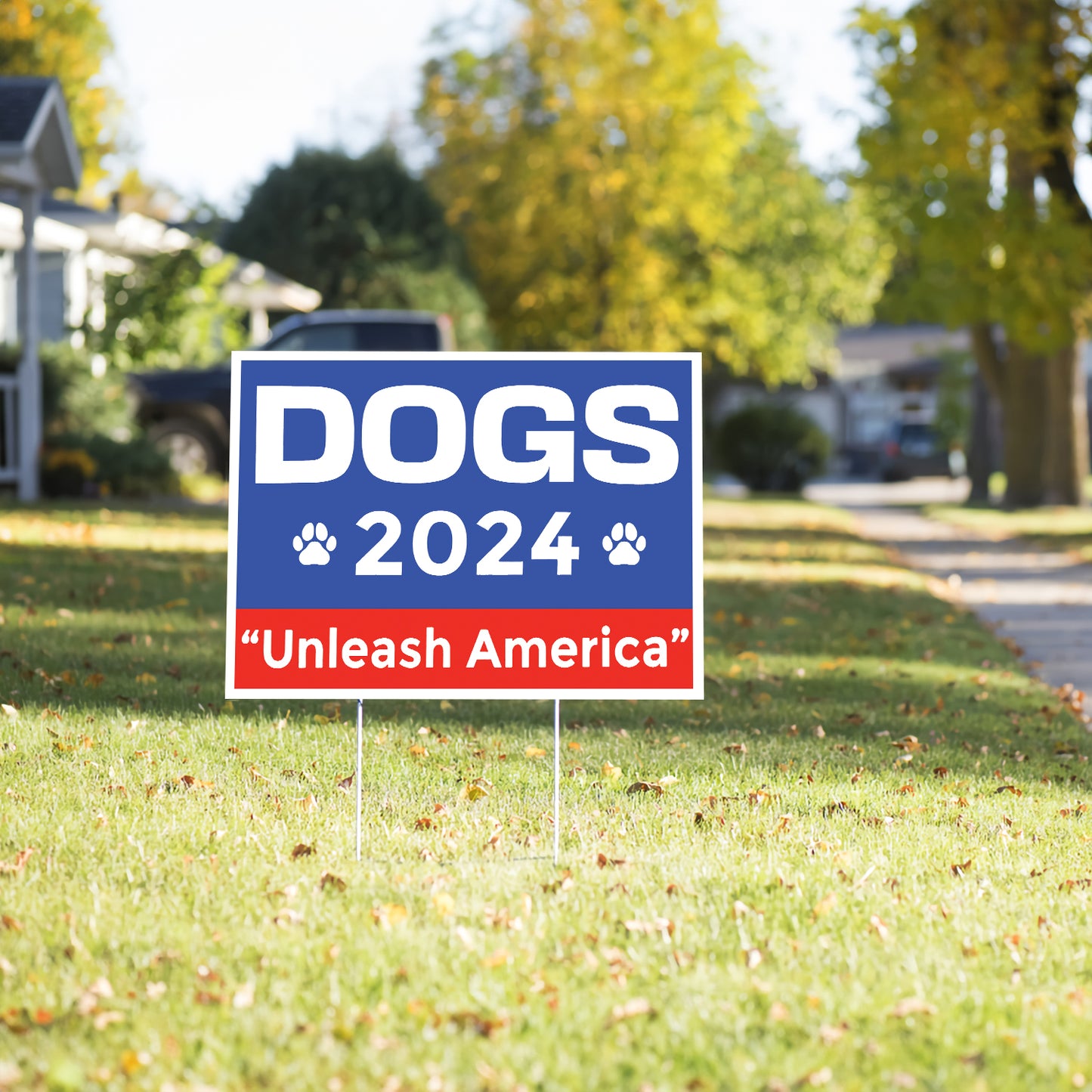 Petthouse | Personalized Yard Sign, Gift For Dog Lovers, Funny America Dog 2024, Decorative Pet Yard Sign