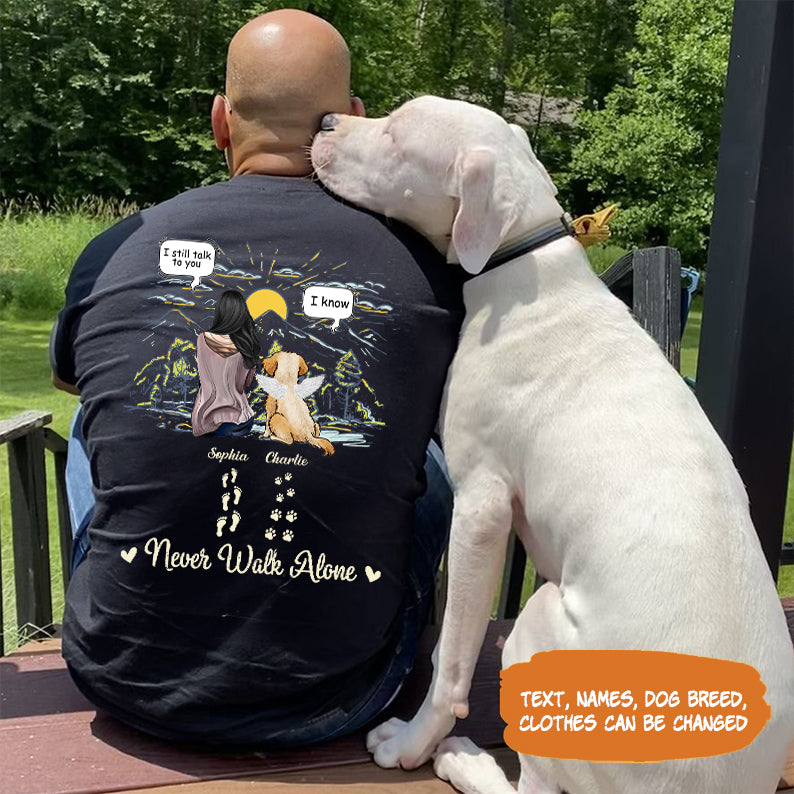 Petthouse | Personalized Memorial Dog Shirt, Dog Memorial Gift, Dog In Heaven, Loss Of Dog Sympathy