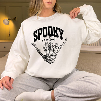 Petthouse | Vintage Spooky Season Shirt, Skeleton Hand Halloween Retro Fall Shirt,  Halloween Shirt