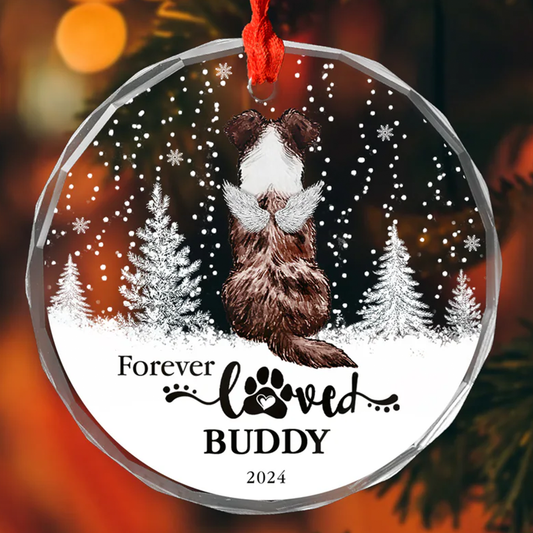 Petthouse | Personalized Pet Memorial Ornament, Dog Memorial Christmas Ornament, Pet Loss Gift