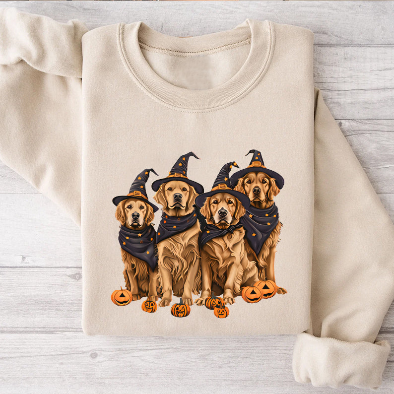 Petthouse | Golden Retriever Dog Halloween Shirt, Spooky Dog, Halloween Party Golden Retriever Dog