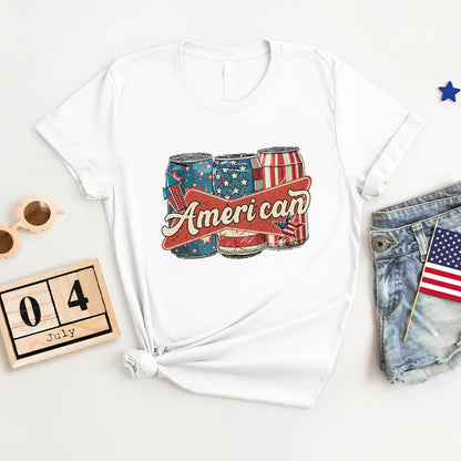 Petthouse | Ameri Can 4th Of July Shirt, Patriotic America Shirt, Us Flag American 4th Of July Tshirt