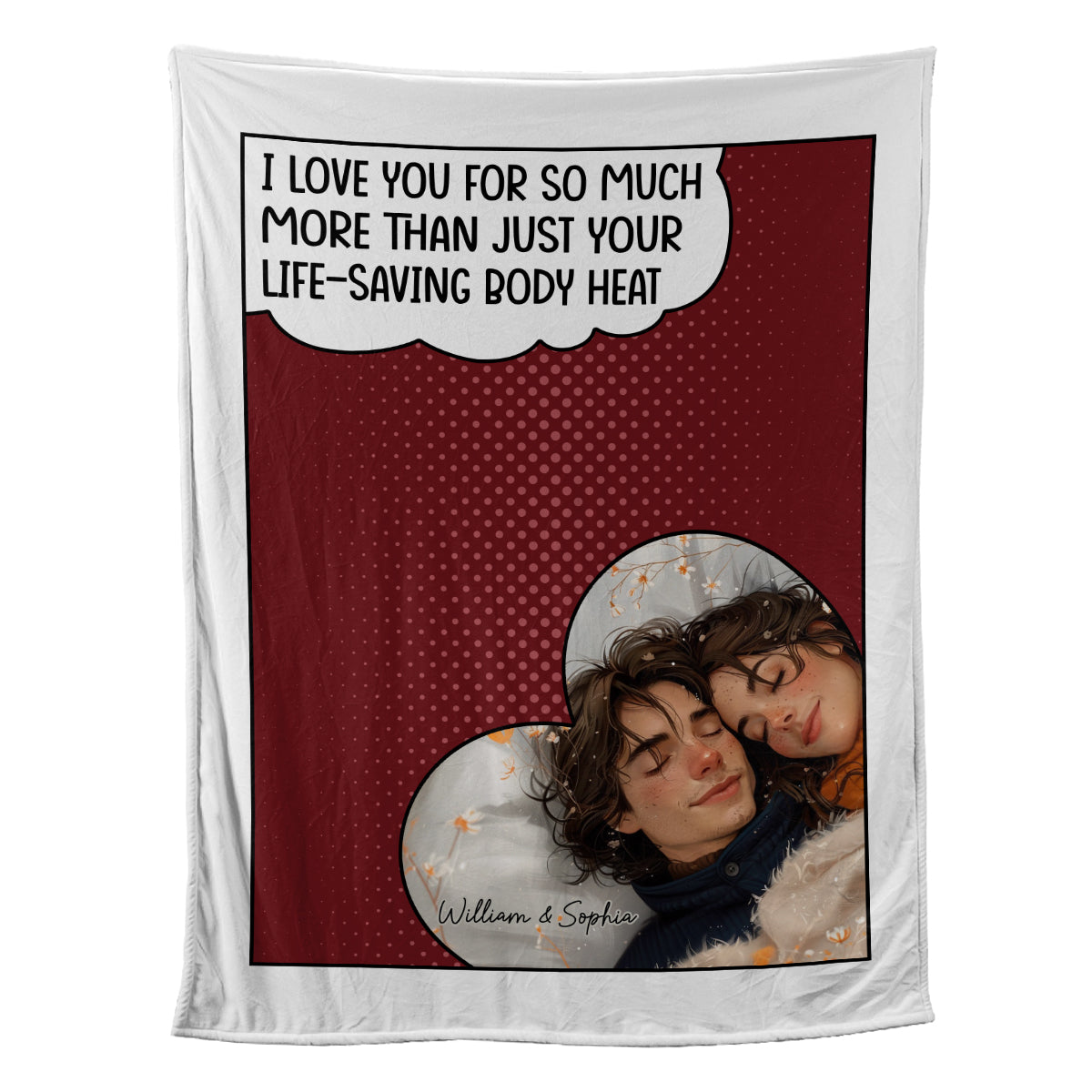 Petthouse | Custom Life Saving Body Heart Fleece Blanket, I Love You For So Much Throw Blanket, Sweet Valentine Day