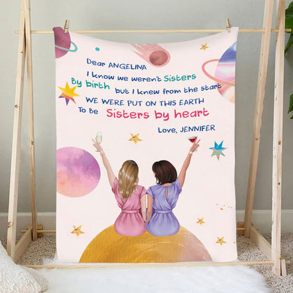 Petthouse | We Weren't Sisters By Birth - Gift For Bestie - Personalized Fleece Blanket