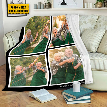 Petthouse | Custom Photo Blanket For Couples Christmas Fleece Blanket, Quilt Blanket Gift For Family