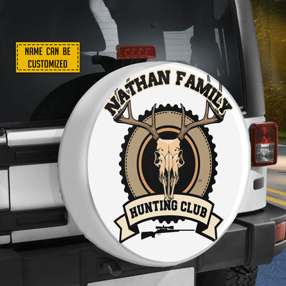 Petthouse | Customized Name Hunting Club Hunting Deer Spare Tire Cover Love Hunting Camper Tire Cover Truck Cover Dad Gift